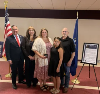 Borrello honors Veterans Hall of Fame inductee Dispenza